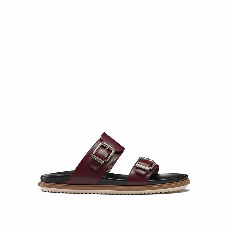 Russell & Bromley Island Womens Two Buckle Sandals Red |CJV6849IV|